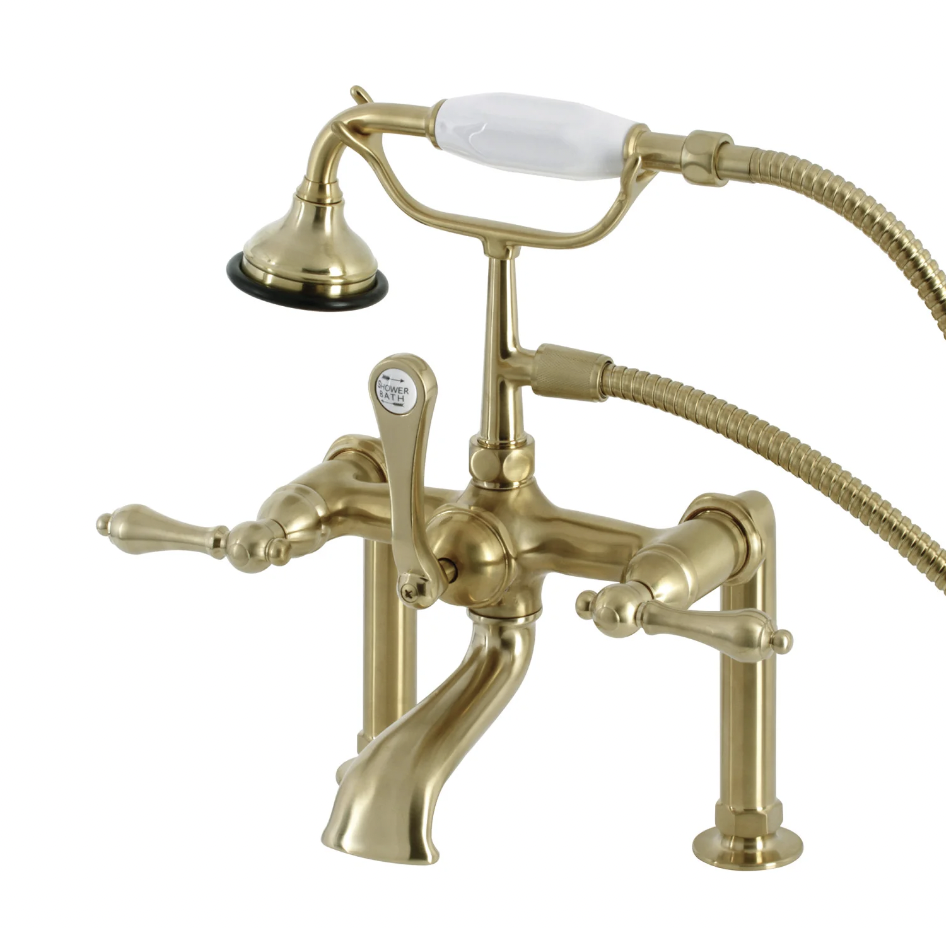 Edwardian Deck Mount brushed brass