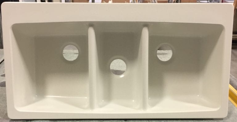 35 1 2 triple bowl kitchen sink