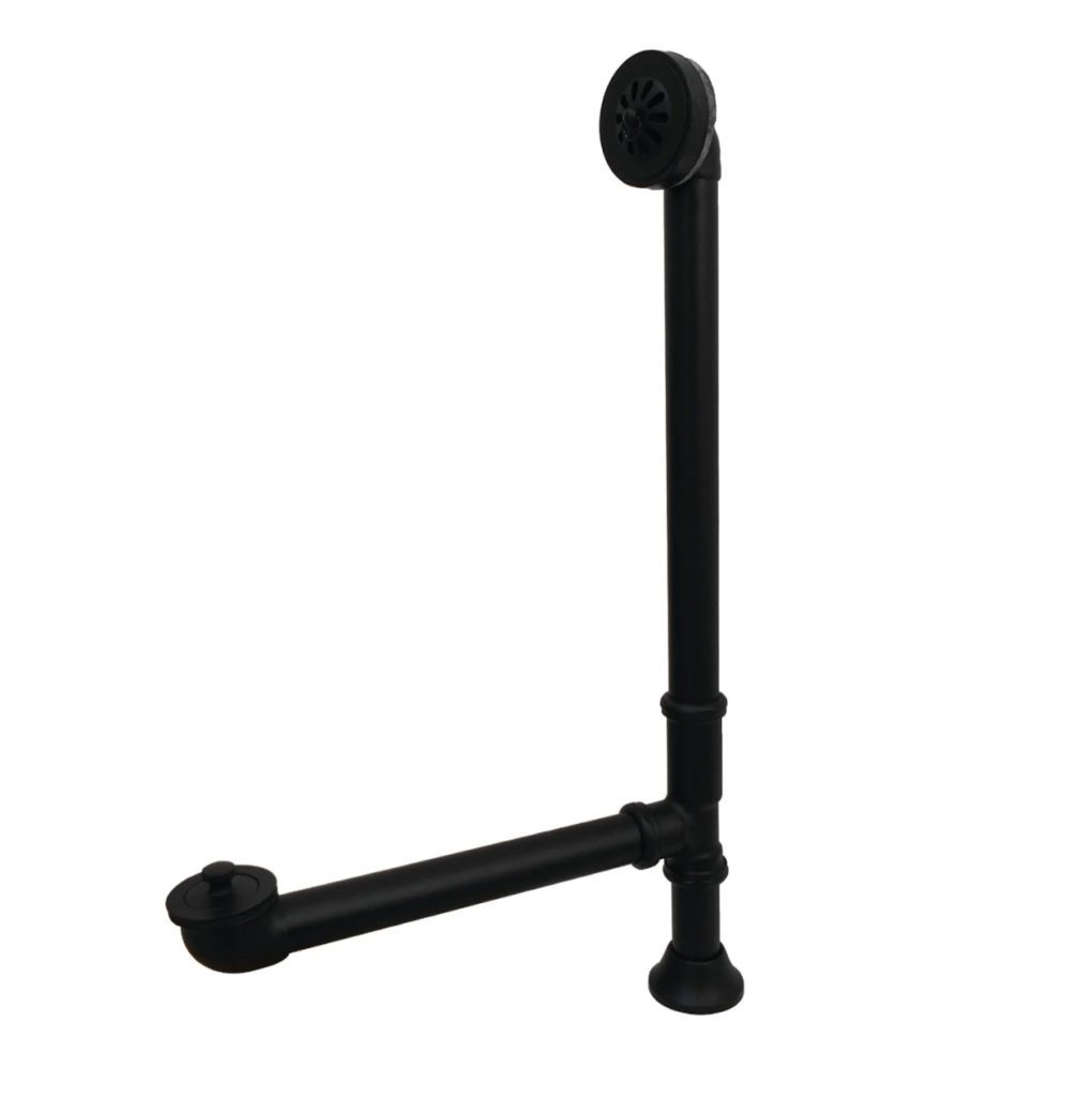 Clawfoot Tub Waste and Overflow Drain - Matte Black