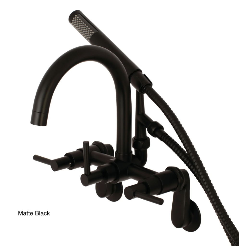 Goose Neck Wall Mount Matte Black