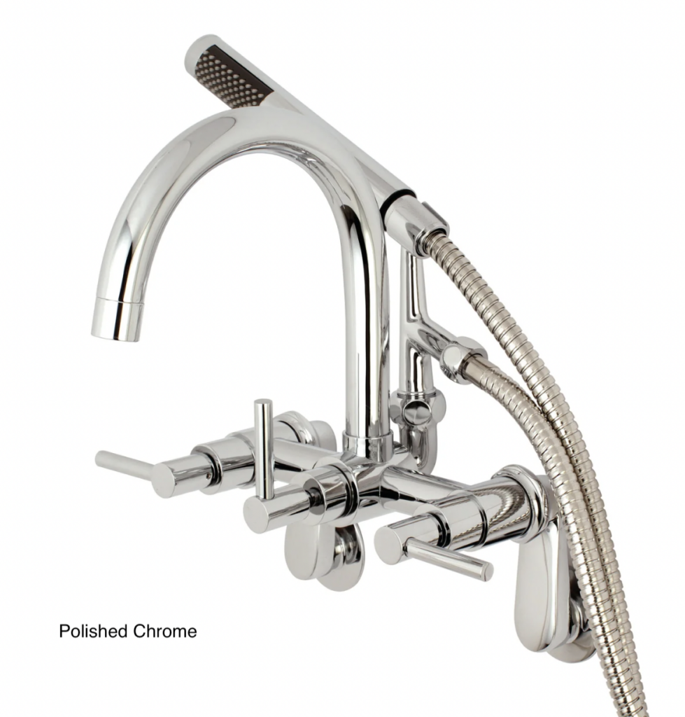 Goose Neck Wall Mount Polished Chrome