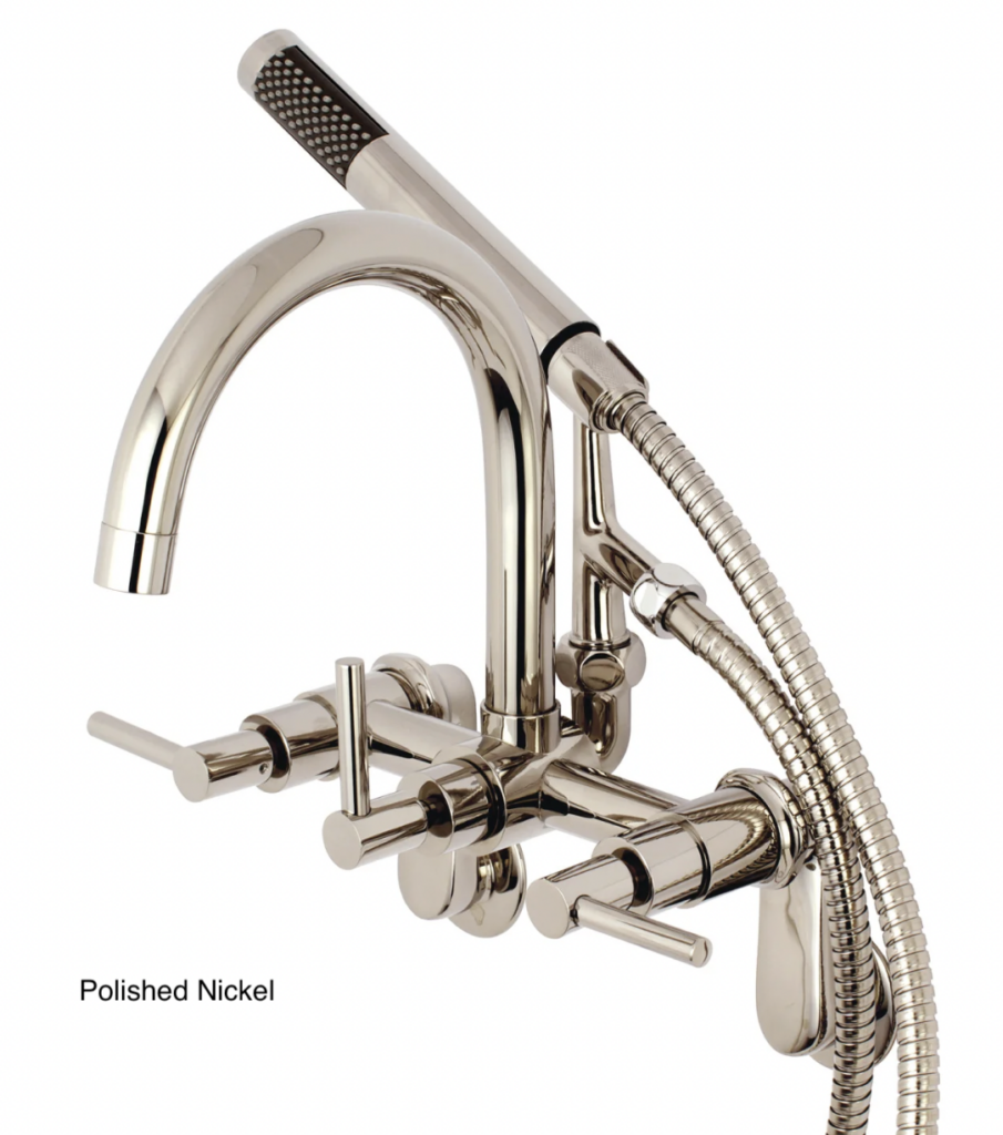 Goose Neck Wall Mount Polished Nickel